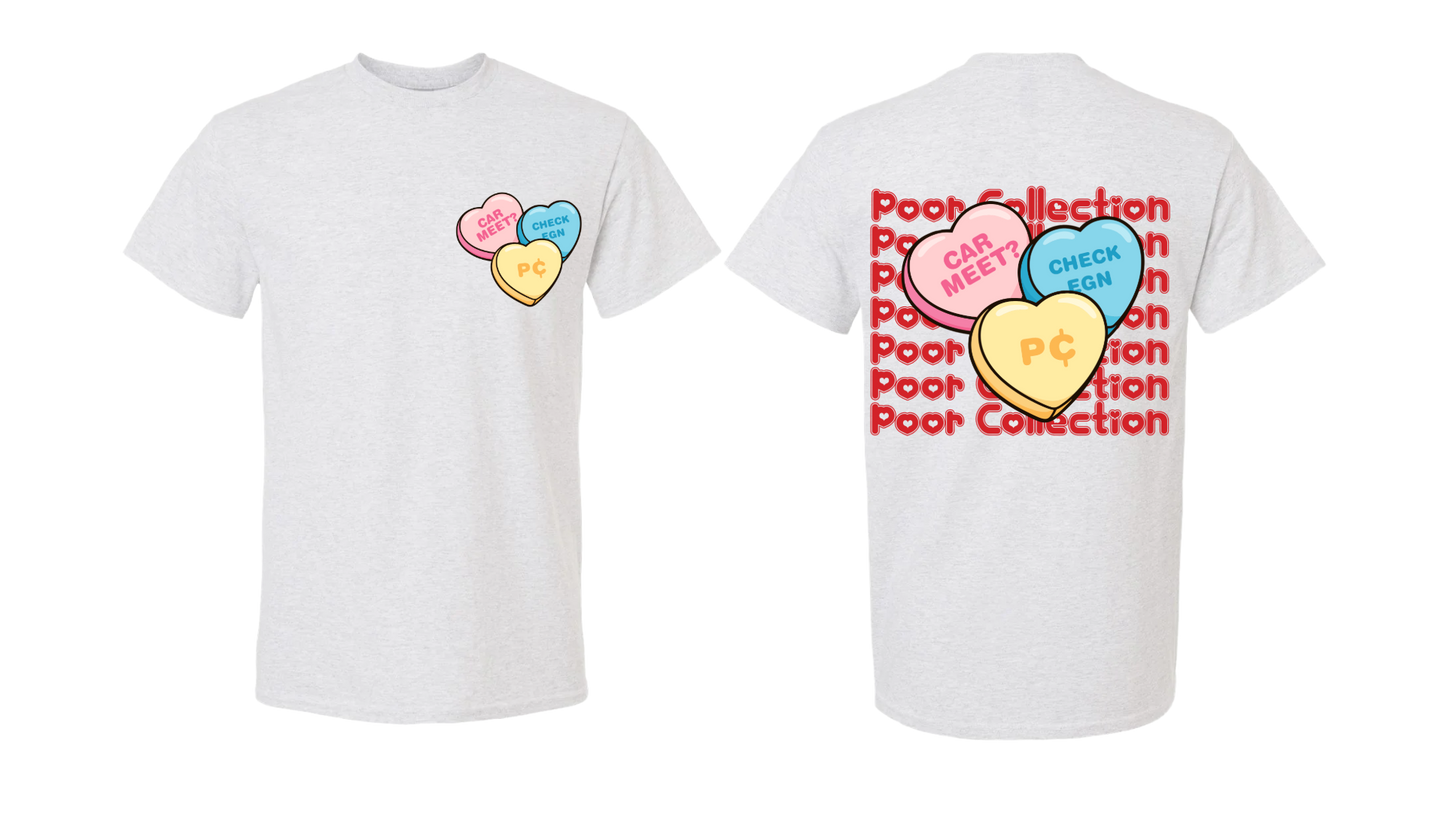 Valentines Candy Hearts Pc Tee