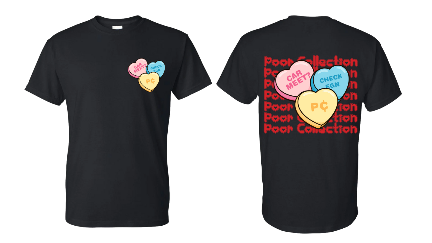 Valentines Candy Hearts Pc Tee