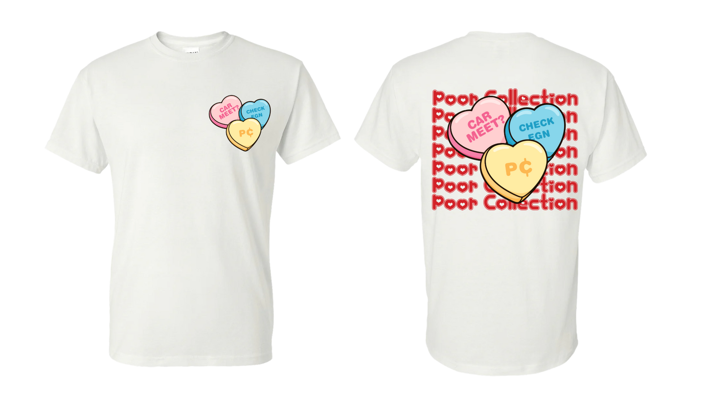Valentines Candy Hearts Pc Tee