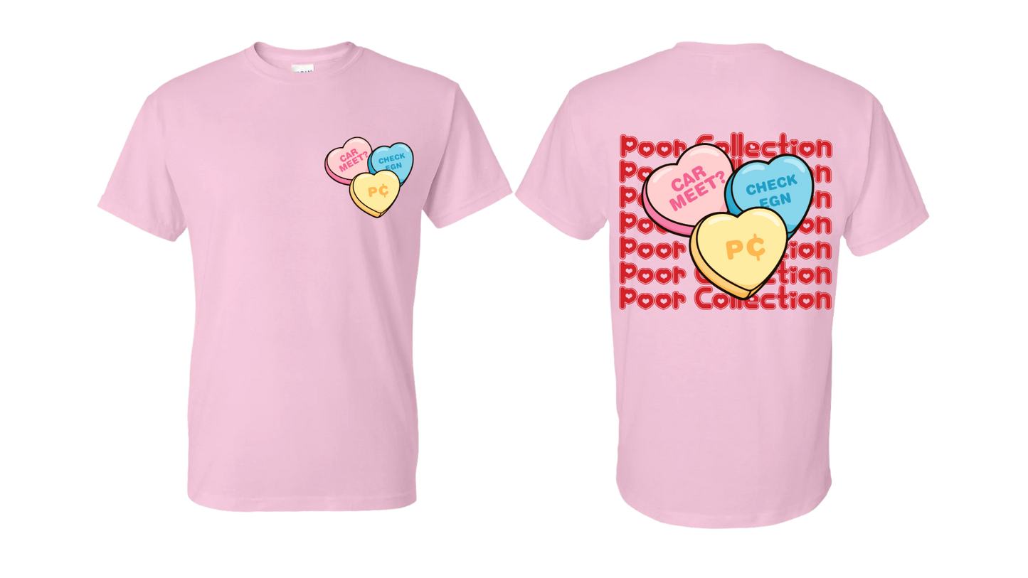Valentines Candy Hearts Pc Tee